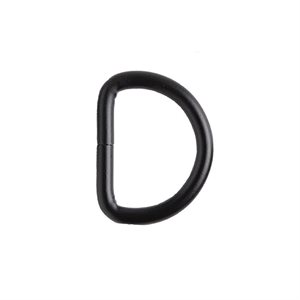 Dee ring 1"1 / 4 flat black pqt / 6