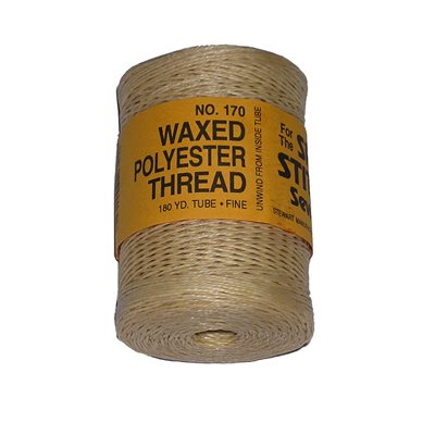 Waxed polyester thread for Speedy natural color (coarse) (180 yards)
