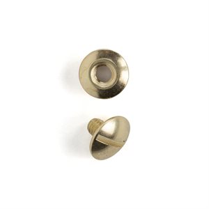 Open back screw posts brass 1 / 8" (10)