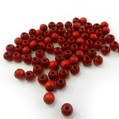6 mm white wooden beads (1000) + COLOR