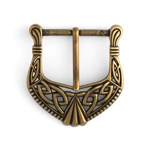 Celtic buckle 1" 1 / 2 antique brass