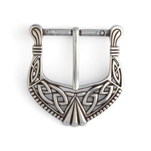 Celtic buckle 1" 1 / 2 antique nickel plated