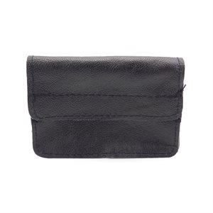 Belt wallet, black leather