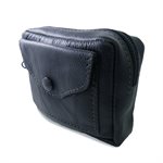 Belt wallet, black or brown leather