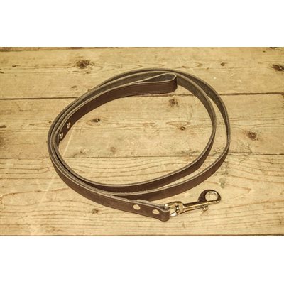 Dog leash 3 / 4" x 72", single layer full grain leather, by unit
