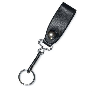 Leather key ring holder, for belt, LIQUIDATION