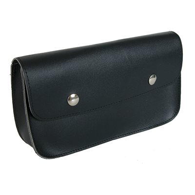 Pencil case, large with snaps, split leather