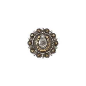 1" Roped Berry round conchos with center motif (un.)
