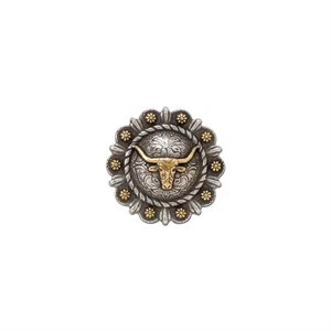 1 1 / 4" Roped Berry round conchos with center motif (un.)