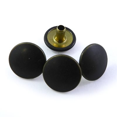 Series 95 snap fasteners (RF) : Cap long post antique brass