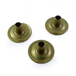 Series 95 snap fasteners (RF) : Long 8 mm post brass