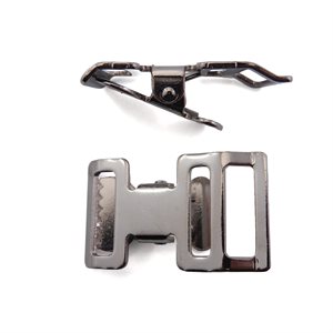 Boucle à griffe "T-buckle" 1" nickel