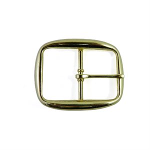 1-1 / 4" central bar buckle brass plated (Min. 6)