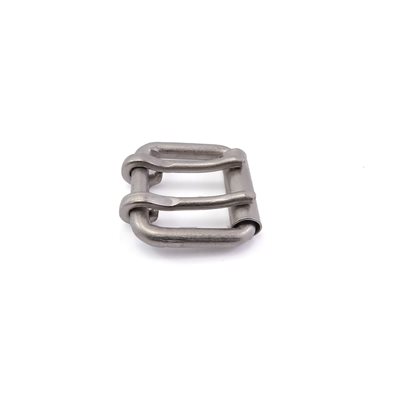 1" two prongs roller buckle brushed nickel (Min. 12)