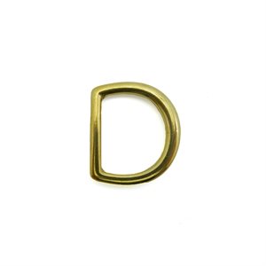 1" cast D-rings brass (un.)