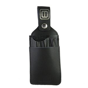 Shipping holster, black leather