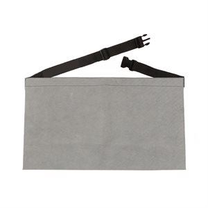 Protective apron in split suede