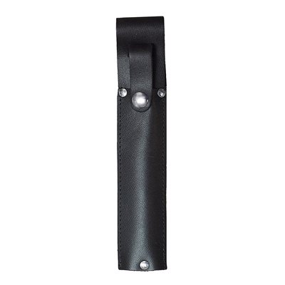 Chainsaw wrench holster, black leather 