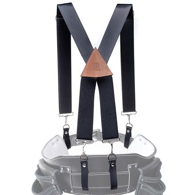 Tool belt suspenders for worker