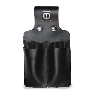 Utility holster, large size, black leather 