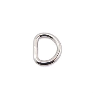 3 / 4" welded D-rings (4.65 mm - 7 gg) nickel (Min. 12)