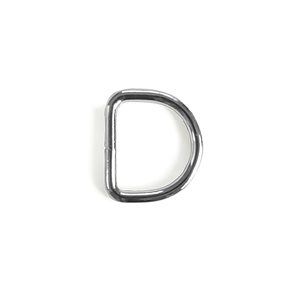 1" welded D-rings (3.95 mm - 8 gg) nickel (Min. 12)