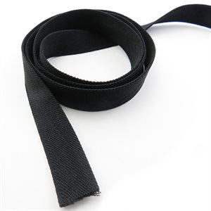 3 / 4" H.D. elastic black (meter)