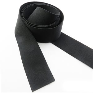 2" H.D. elastic black (meter)