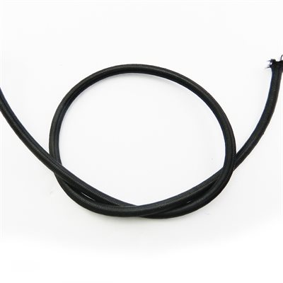 6 mm (1 / 4") round elastic black (meter) 