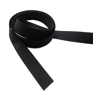 1" black elastic H.D. (meter)