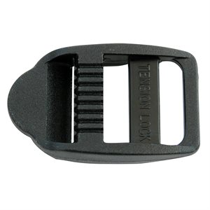 Glissière tension 1-1 / 2" en nylon noir (Min. 12)