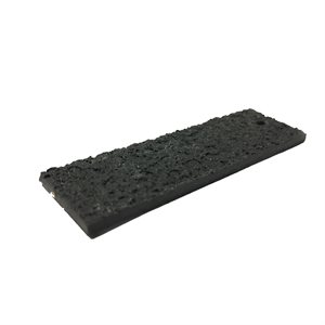 Caoutchouc Kenebec 2,5 mm 13-3 / 4" X 15-3 / 4" noir (un)