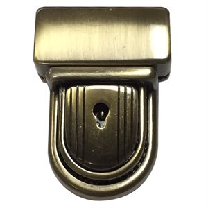 1-1 / 4" X 2" luxury tuck lock ant. brass (4 parts)