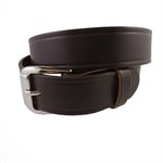 Belt 1-1 / 4" for worker, grooved brown leather, from size 28" to 42"