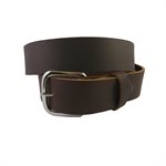 Belt 1-1 / 2" for worker, ungrooved brown leather, from size 28" to 54"