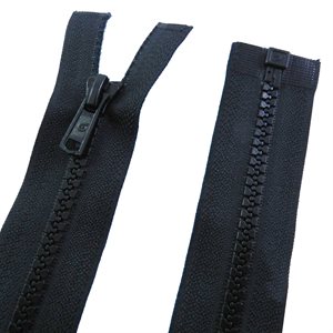 Zipper auto CZP #5V, 36" separable, black only 