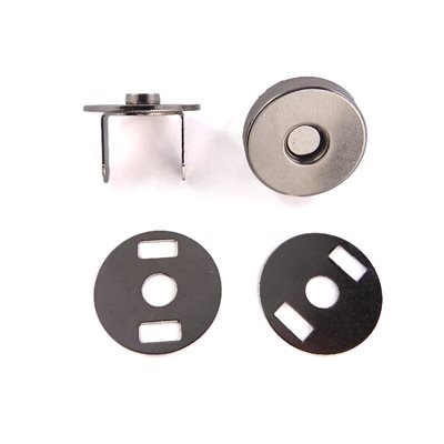 3 / 4" round purse magnets (4 parts) nickel (Min. 12)