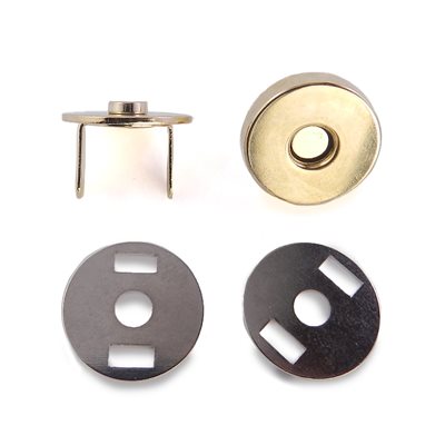 3 / 4" round purse magnets (4 parts) gold (Min. 12)