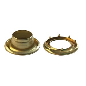 3 / 8" grommets & washers spur #1 brass gold (100)