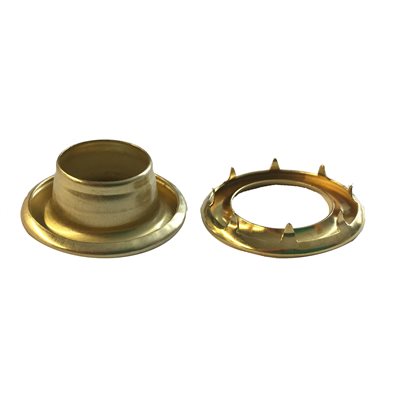 5 / 8" grommets & washers spur #4 brass gold (100)