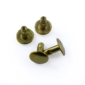 Post Rivet with Cap, #34- Gold-- Height 8mm ---see CAP RIVET to have both parts.