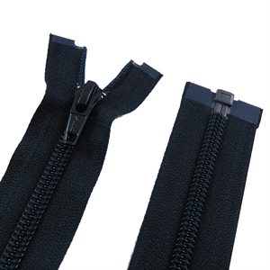 Zipper auto YKK #RT10 #5C, 36" separable, black only 