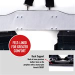 Professional tool belt, black leather, 8 pockets